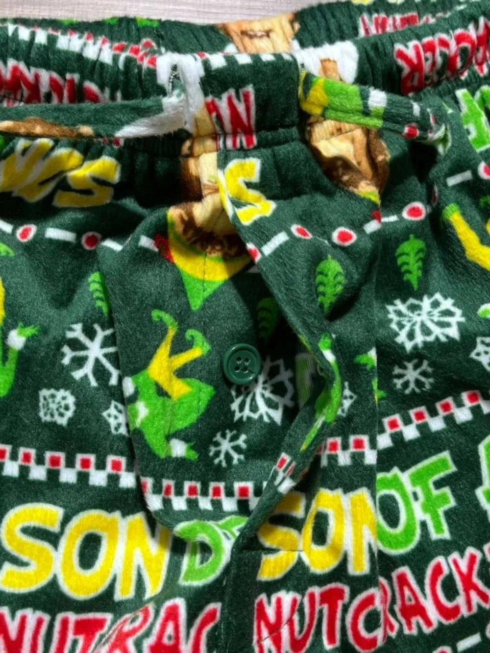 Elf Movie Mens Son Of A Nutcracker Fleece Pajama Lounge Pants Size Medium - Picture 9 of 12